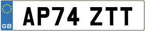 Truck License Plate